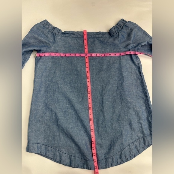 Free people drop shoulder top blue size M - Picture 9 of 10